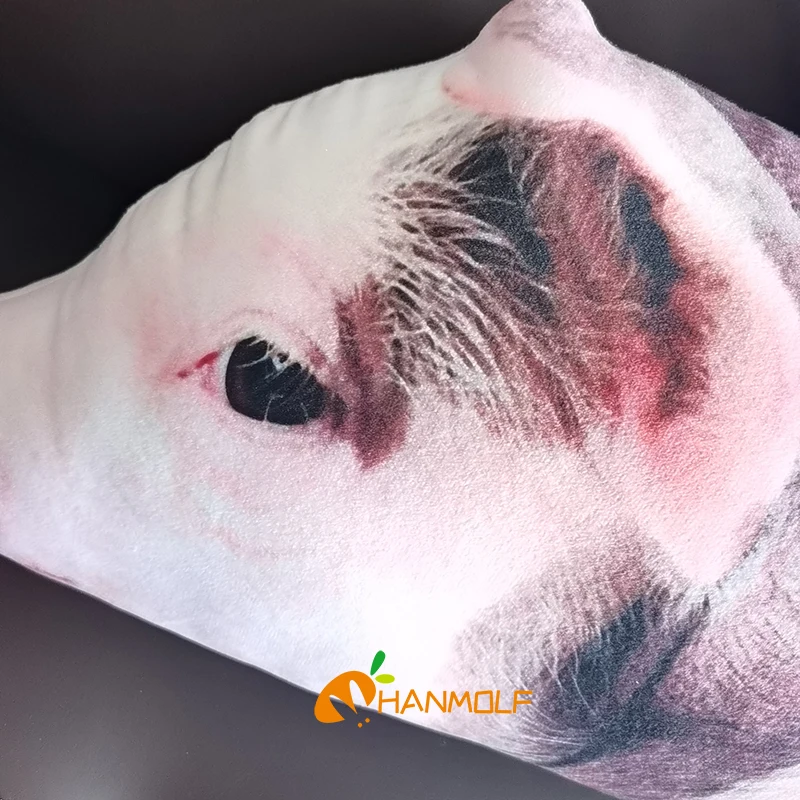 50~120cm Sleeping Pig Plush Pillow Stuffed Printing Animal Pillow Lumbar Support Bed Chair Cot Decor Cushion 6
