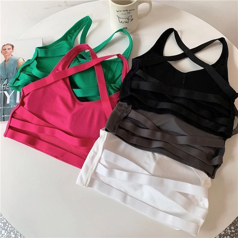 Sexy Sports Bra Yoga Bra Fitness Top Women Seamless High Impact Sports Underwear Push-Up Sportswear Bralette