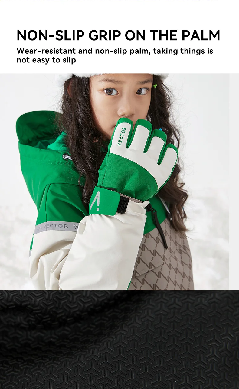 Vihir スキー グローブ 冬用 スキー 手袋 防寒 防風 シンサレート
