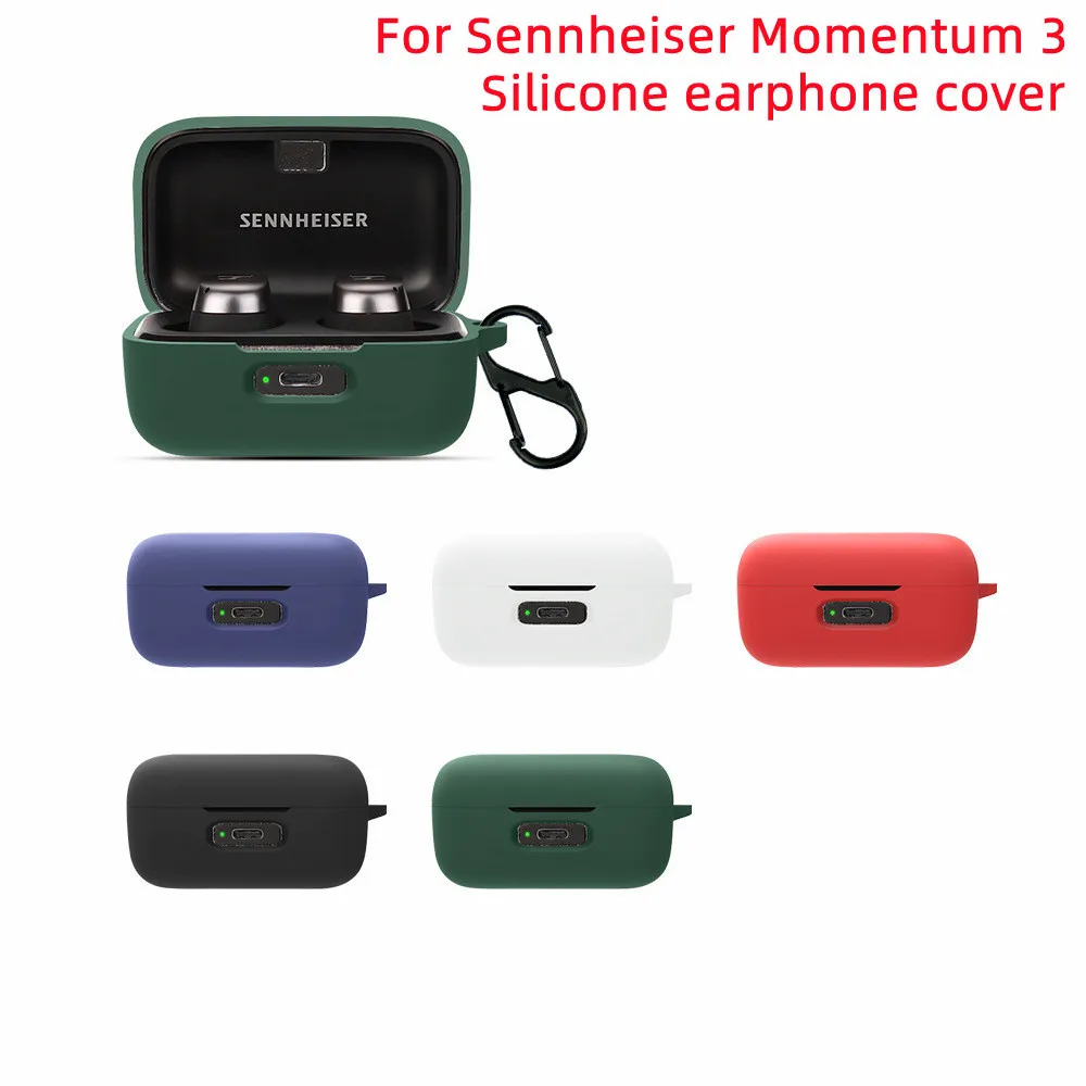 Nuovo Carino Per Sennheiser Momentum 3 Custodia Accessori Per Auricolari Custodia Protettiva Antiurto In Silicone Per Custodia Sennheiser Momentum 3