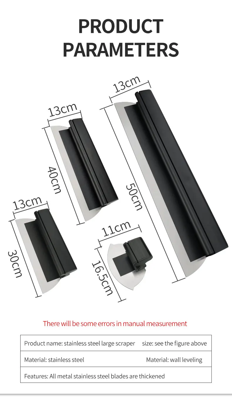 Description Picture 3 of itemDrywall Skimming Blade Smoothing Spatula Putty Finish Leveling Tools For Wall Tools And Skimming Blades For Painting