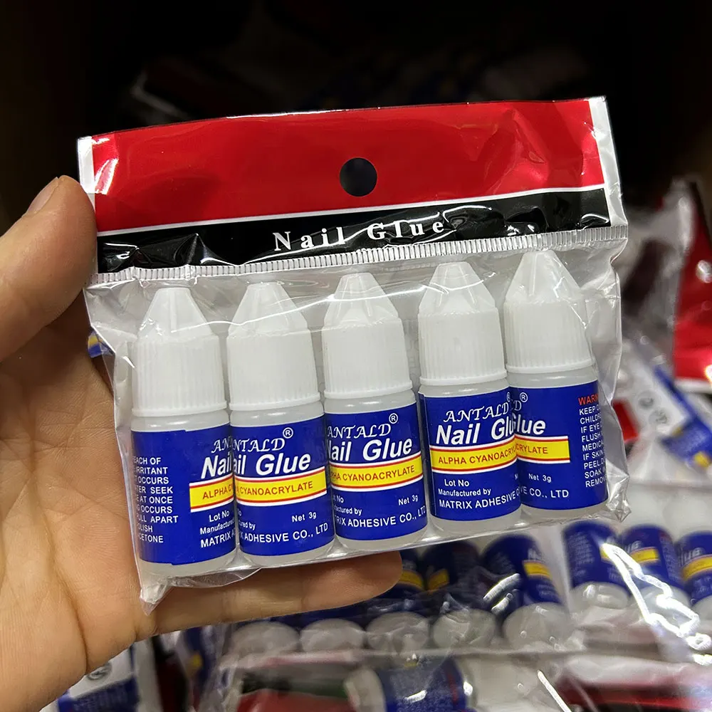 Colle à ongles Super forte, pointes acryliques et strass, colle professionnelle pour ongles, 2g/3g/7g/10g, séchage rapide, longue durée, 1/5/10 pièces