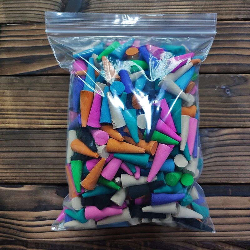 F Natural Incense Cones 50/100/200/500g Fragrant Tower Torn Spices Cones Indian Sandalwood Bulk Not Backflow Incenses