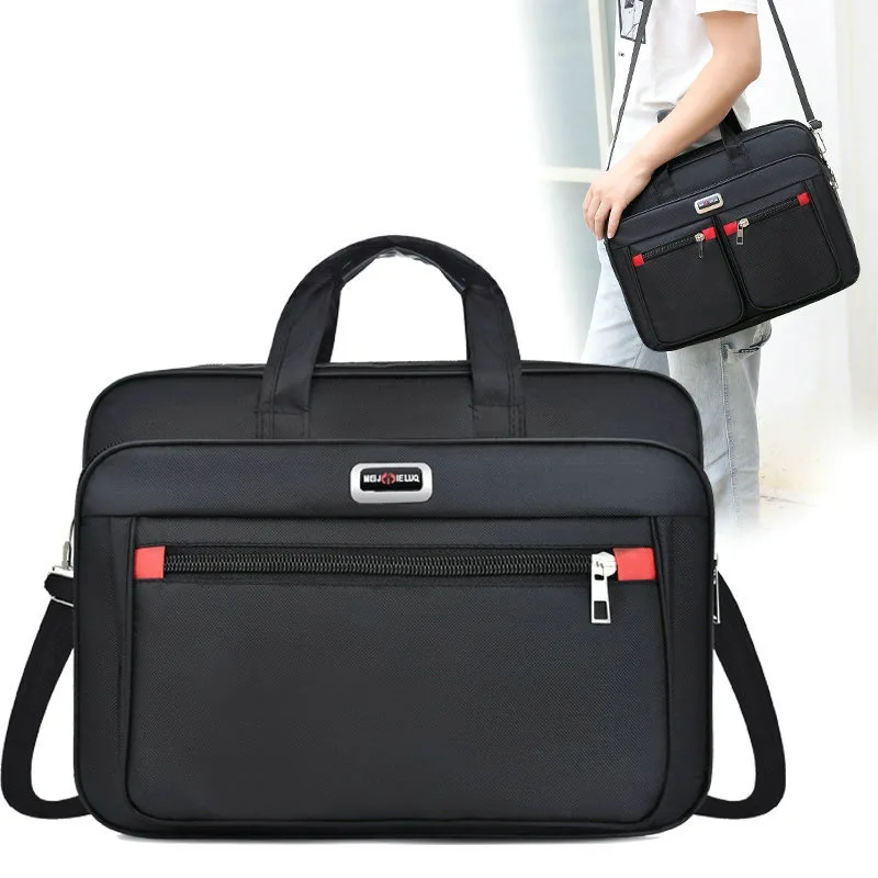 

Business Laptop Briefcase Men Waterproof Oxford Handbag Office Documents Messenger Shoulder Bags Large Executive Satchel XA303C