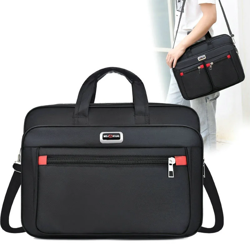 Business Laptop Briefcase Men Handbag Office Documents Shoulder Bag leather briefcase document bag canvas shoulder bag laptop sleeve bag canvas briefcase
