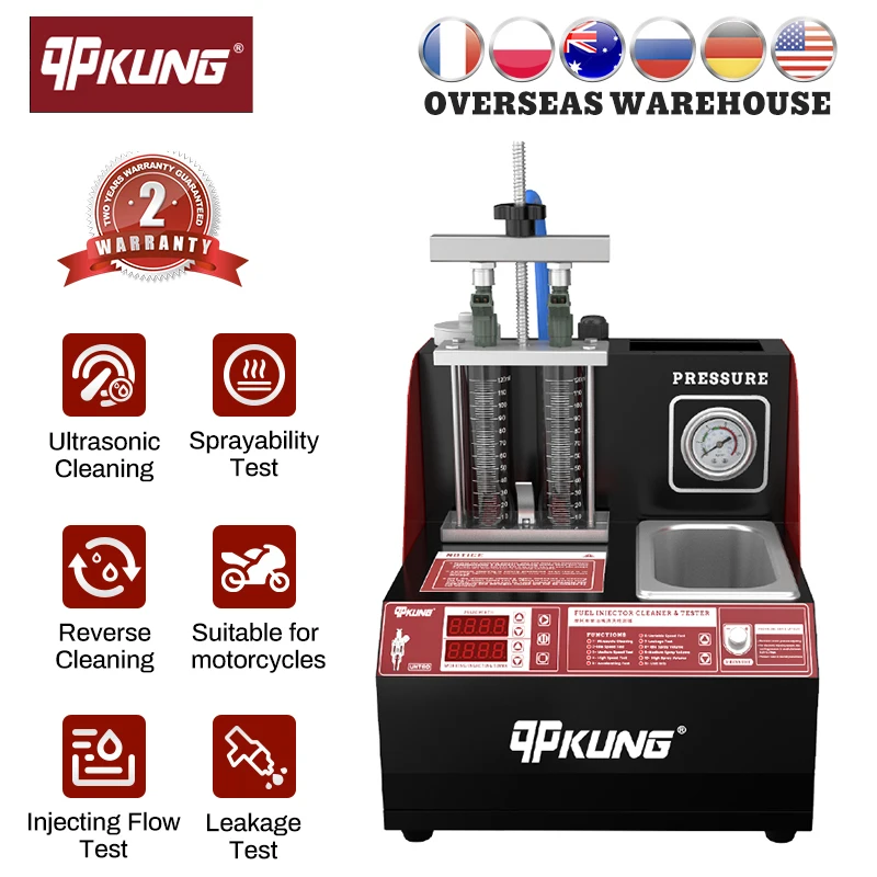 qpKungUNT60MotorcycleCarInjectorCleaningMachineFuelInjectorsMachine110V220VAuto
