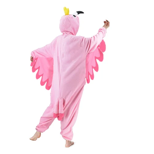 크리스마스 만화 Onesies 지퍼 플라밍고 코스프레 의상, 여성 성인 키즈 할로윈 키즈 애니메이션 마스코트, 파티용 2