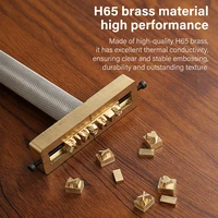 WUTA Brass Stamps Letter Number Alphabet Symbol Custom Personalized Logo Embossing Mold for Hot Foil Stamping Machine DIY Gifts 3