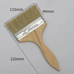 5 - Piece Wooden Handle Soft Hair Paint Brush Set - 5Pcs (5inch)