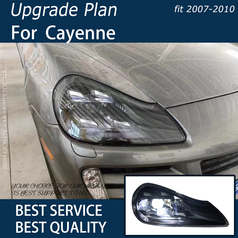 Luci Per Auto Per Cayenne 2007-2010 957 Led Auto Headlight Assembly Upgrade 9 Y0 Style Nuovi Accessori Per Lenti Bifocali Con Design A Matrice