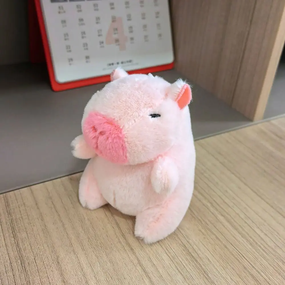 Rosa Plüsch Capybara Schlüssel bund Tasche Dekoration Cartoon Capybara Anhänger Kuscheltiere flauschige Tier puppe Zubehör – Detail 16