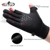 WALK FISH Fishing Gloves Warm Windproof Waterproof Touch Screen Anti Slip Outdoor Sport Running Exposed Fingers Gloves Unisex 5