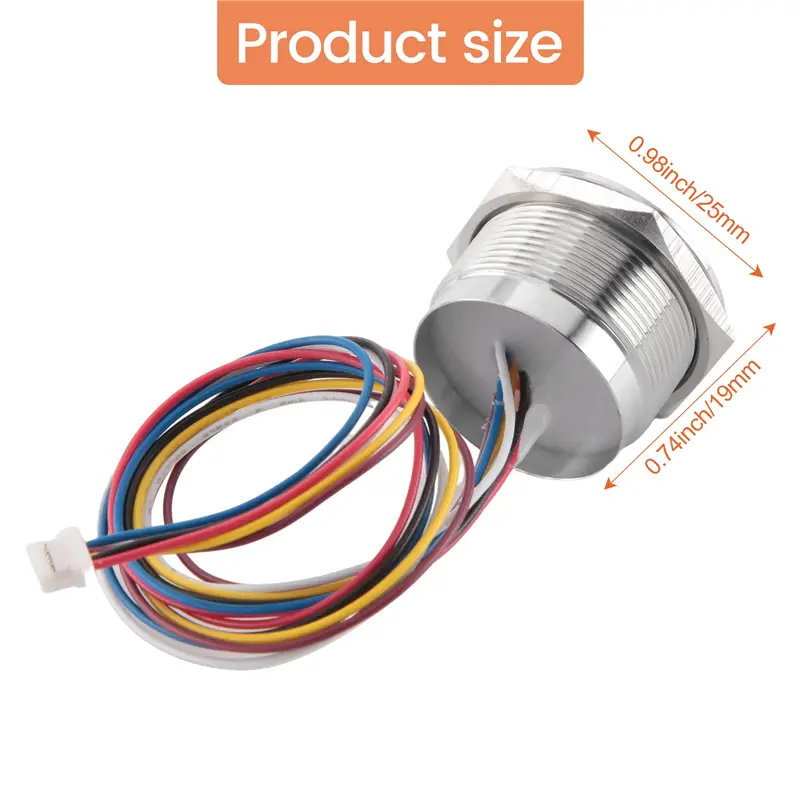 R503 Circular Round RGB Ring Indicator LED Control DC3.3V MX1.0-6Pin Capacitive Fingerprint Module Sensor Scanner-TCES image 6