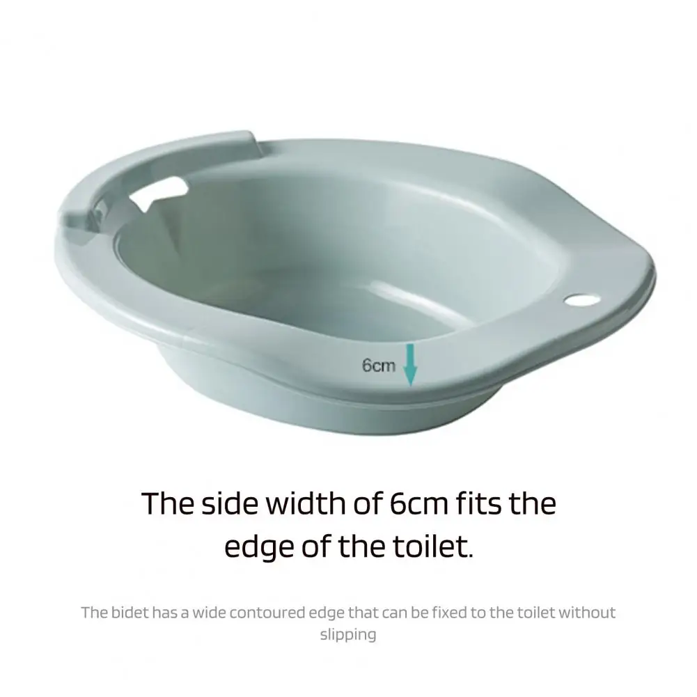 Toilet Bidet with Contoured Heat-resistant Wide Edge Bidet for Bathroom for Hemorrhoids Elderly Pregnant Women Post-operative
