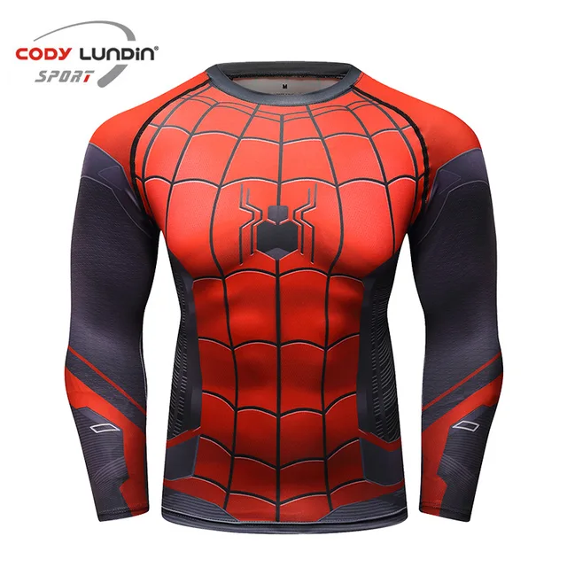Superhero Venom Costume Cosplay Compression Tights Quick-Drying T-shirt Tops