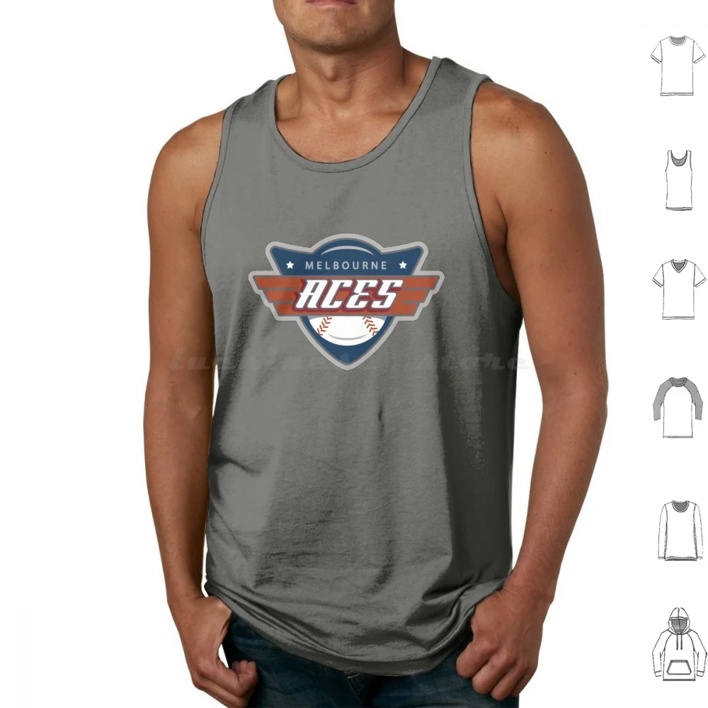 Melbourne Aces Canotte Gilet Senza Maniche Baseball Adelaide Giants Footy Afl Melbourne Byrd Collingwood Essendon Fremantle