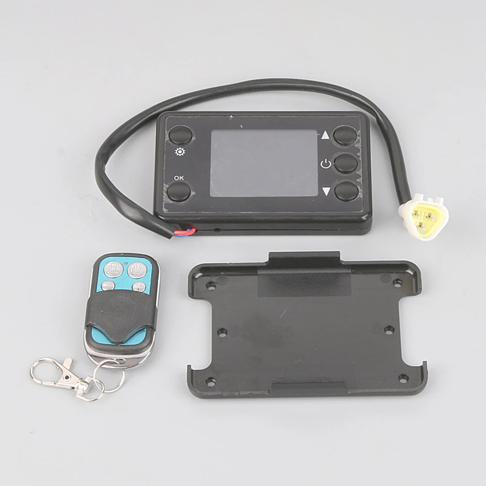 LCD 모니터 스위치 마더보드, 3 핀 삼각형 플러그, 3KW 5KW 8KW 에어 디젤 히터 주차 리모컨, 12V, 24V, 1x