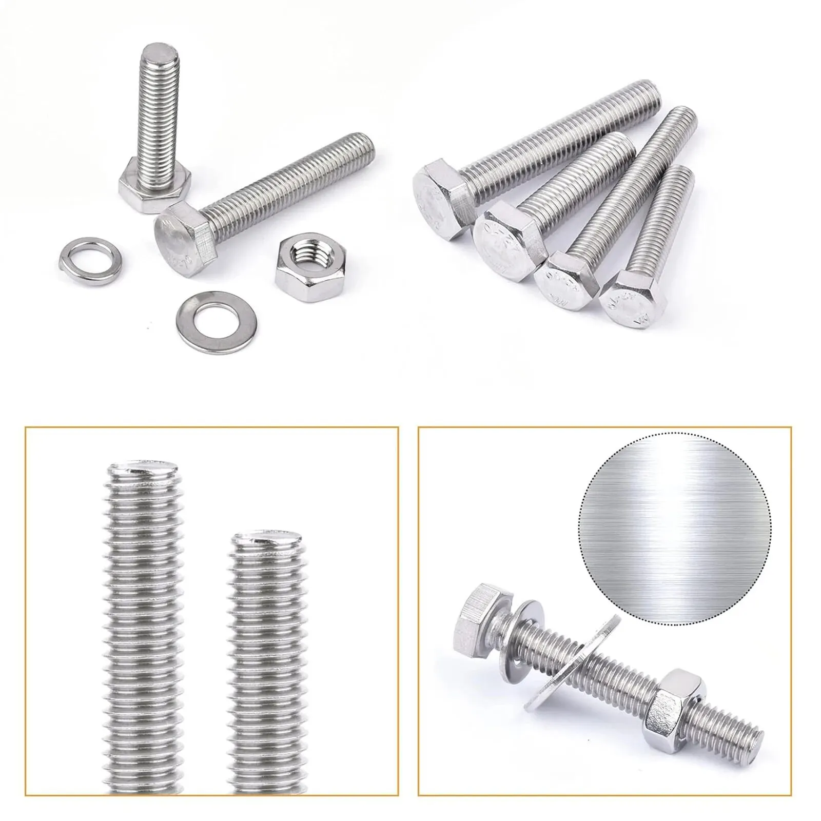 120Pcs M3 Stainless Steel Hexagon Head Screw, Nut, Bolt Sorting Set, Suitable For Small Mechanical Maintenance Projects