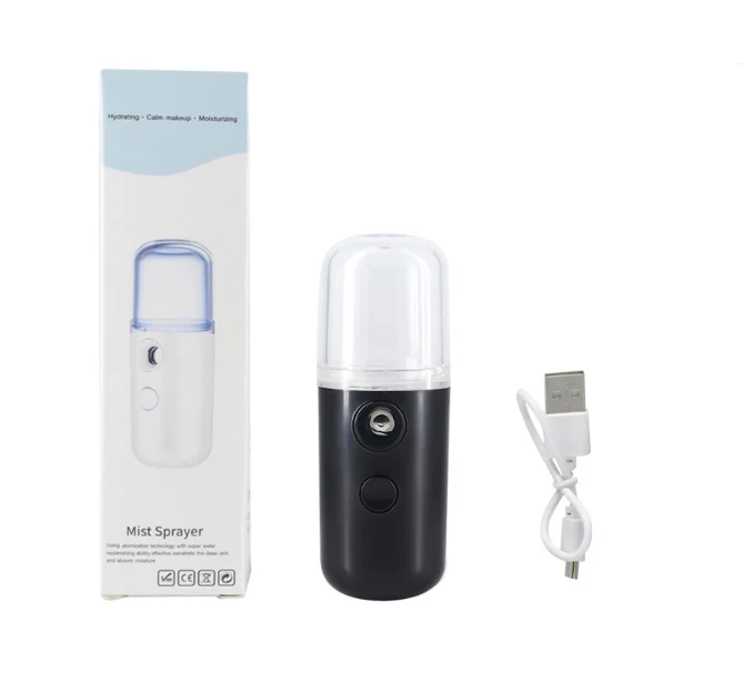 1PC Air Humidifier Black USB Interface 30Ml Spray Water Replenishing Instrument