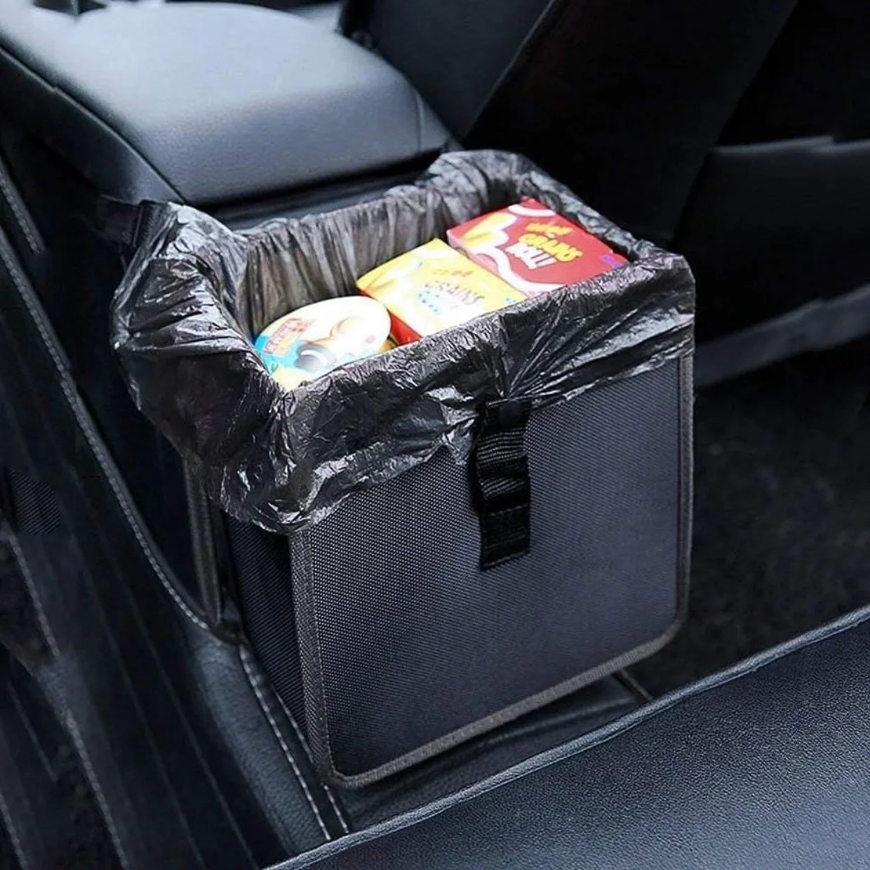 Car Trash Can Leak-Proof Waterproof Collapsible Portable Auto Garbage Bag Large Capacity Trashcan Storage Bag