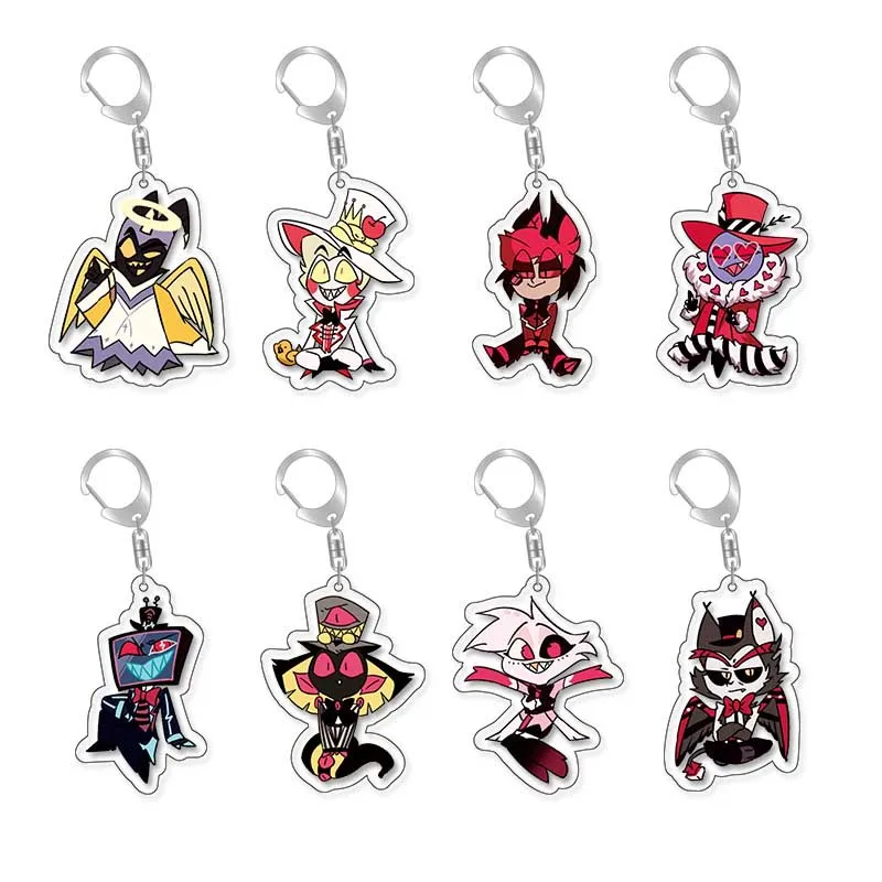 Hazbin Hotel Cartoon Acrylic Keychain Anime Figure Charlie