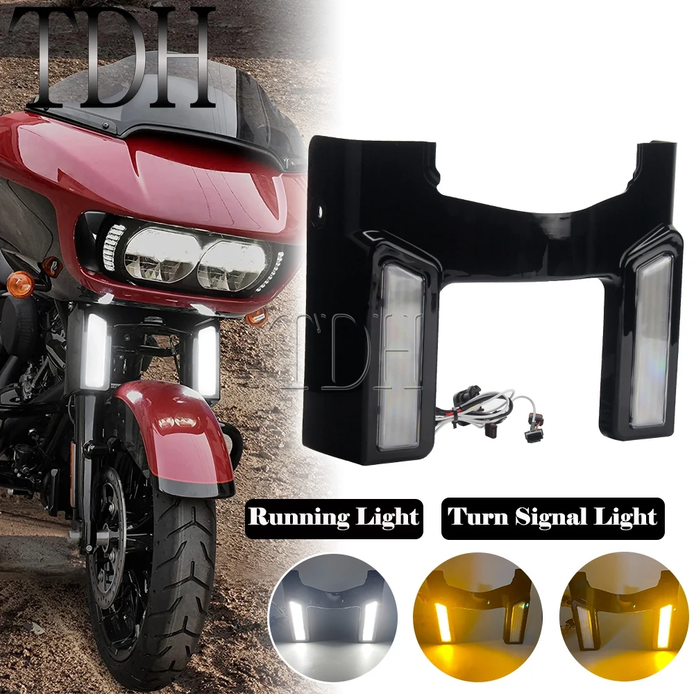 

Противоударный фонарь с передней вилкой и указателем поворота для Harley Touring CVO Road Glide FLTRX 21-22, аксессуары