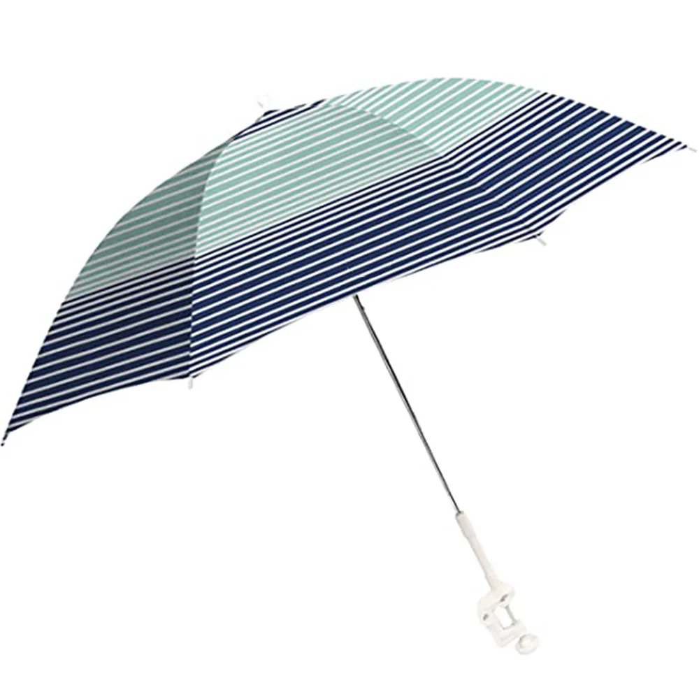 

Striped Beach Chair Umbrella Portable Outdoor Sunshade Fixture Umbrella Beach Chair Sunscreen Umbrella