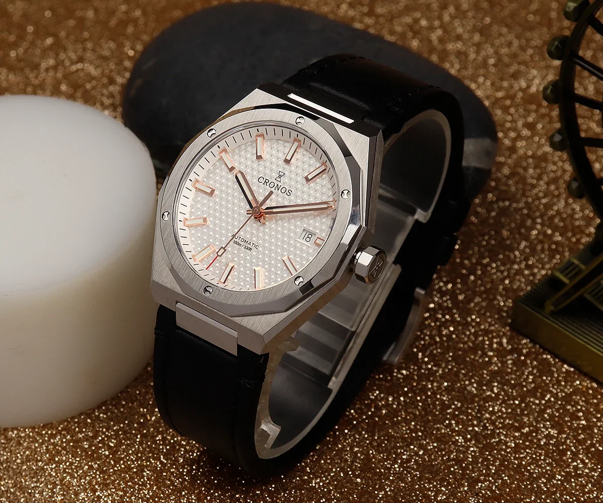 Cronos Watch 39Mm Skyline Automatic PT5000 SW200 Wristwatches10ATM