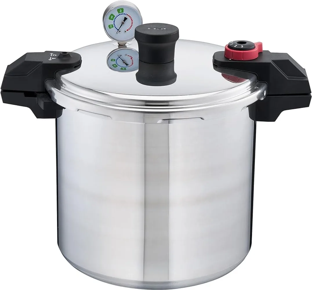 

T-fal Pressure Cooker 22 Quart Pressure Canner with Pressure Control 3 PSI Settings, Cookware, Pots and Pans Silver