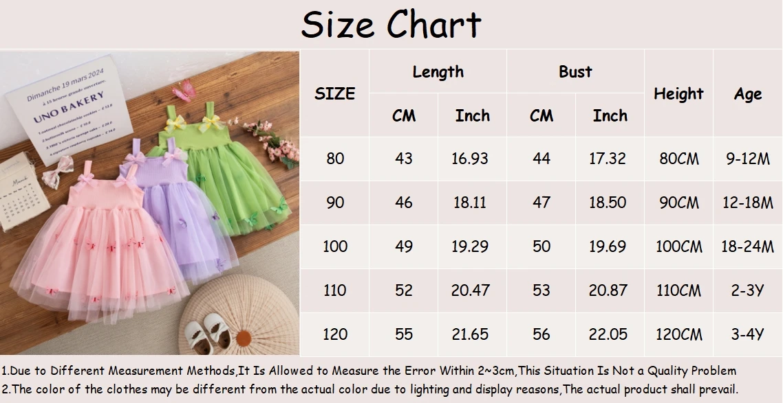 Baby-Kleid Sommer Mesh-Schleife Liebliches Mädchenkleid Süßes Prinzessinnen-Kinderkleid Baby-Mädchen-Bekleidung ﻿ – Detail 1