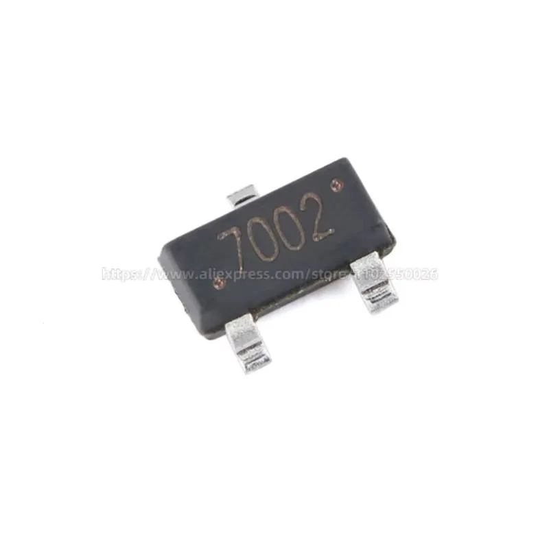 50PCS MMBD7000 M5C 2N7002 2N7002K LT1G 7002 702 72K 12W SOT23 100V 200mA 60V 340mA 115mA SMD N-channel MOSFET Transistor