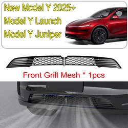 Premium Front Grill Guard & Grille Inserts with Air Inlet Vent Covers (Model Y 2025 - Present)