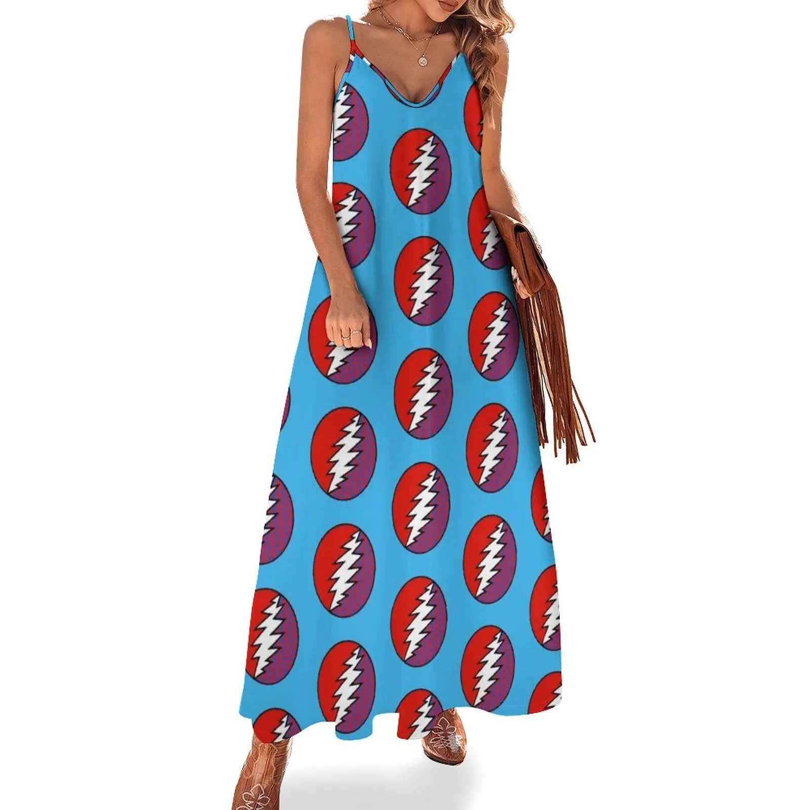 

Phish - Donut Dead Mashup - Phish/Dead Sleeveless Dress Long dress woman Women's evening dress long women summer