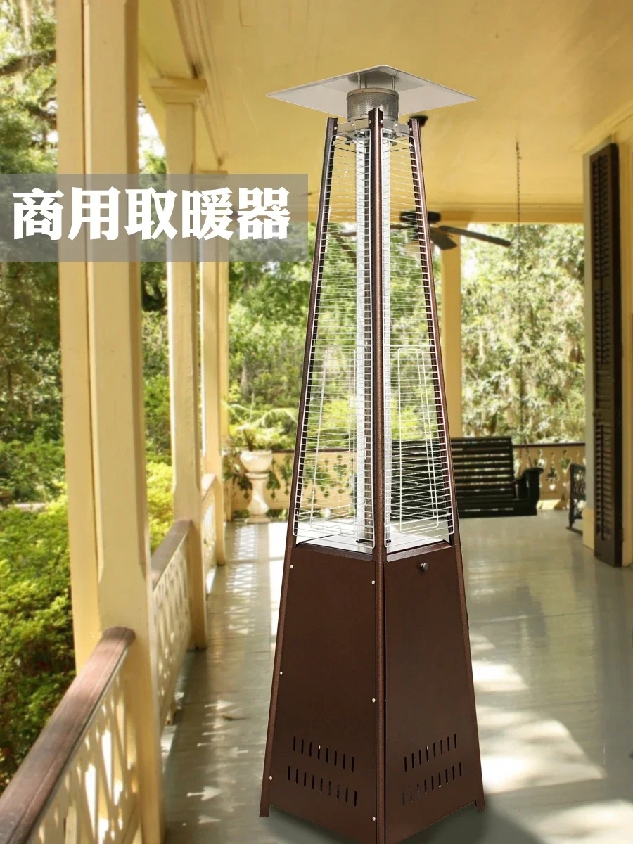 

Gas heater tower shaped liquefied gas heater outdoor commercial gas stove equipment indoor real fire heating stove