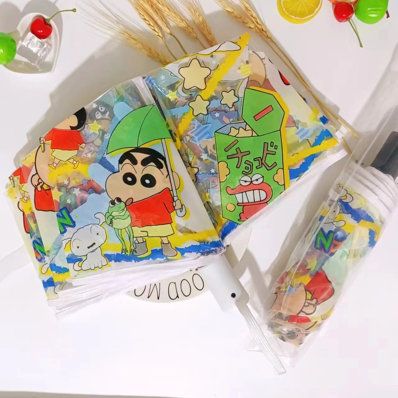 귀여운 크레용 신짱 수동 우산 애니메이션 피규어, 휴대용 자동 파라솔, 자외선 차단, 다기능 여아 학생 축제 선물 Best5 귀여운 크레용 신짱 수동 우산 애니메이션 피규어, 휴대용 자동 파라솔, 자외선 차단, 다기능 여아 학생 축제 선물 Best5