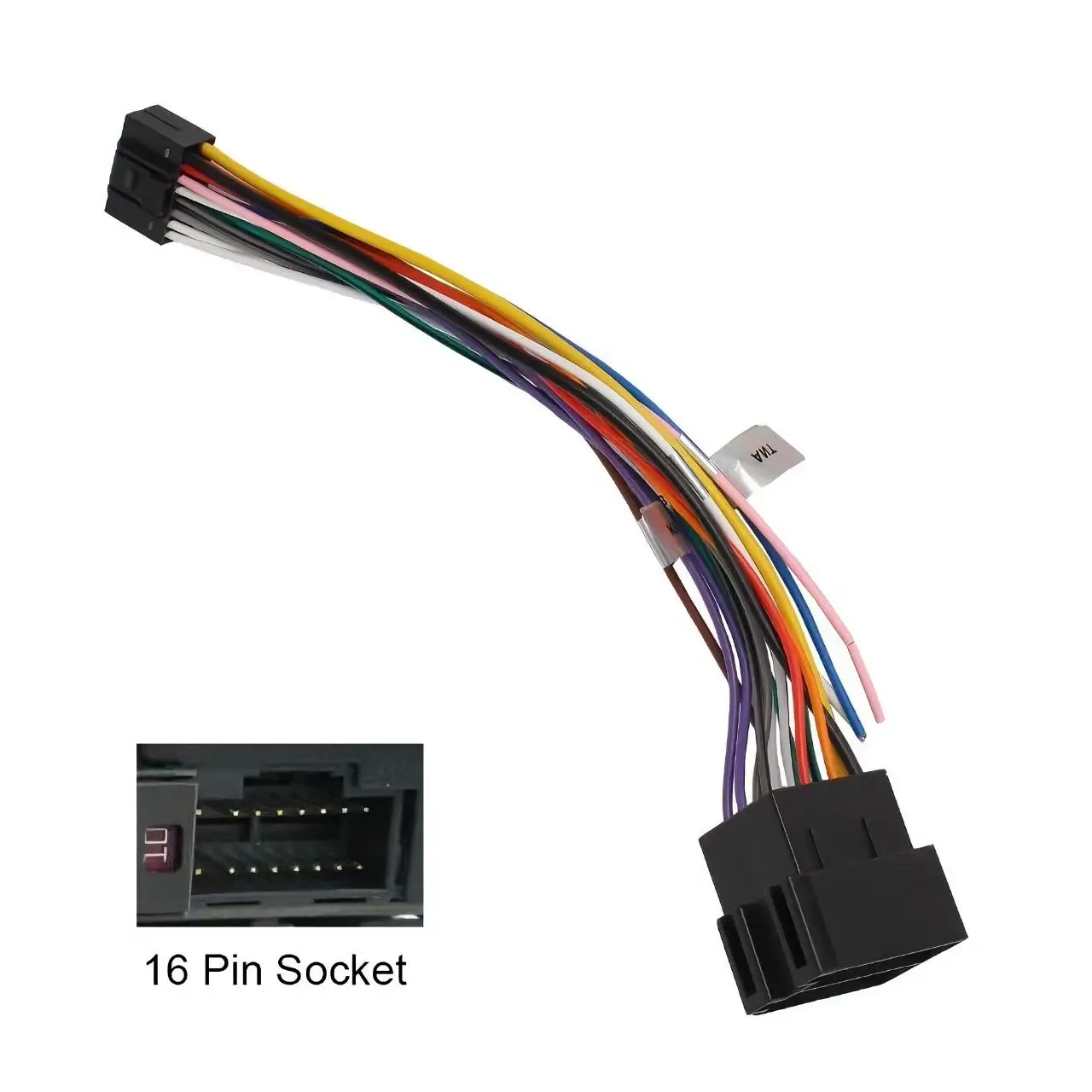 Car Wire Cable Adapter Car Stereo Accessories 16 Pin Plug Cable ISO Standard Connector Adapter Car Stereo Radio For ALPINE Wire Harness Adaptor Car Wire Cable Adapter