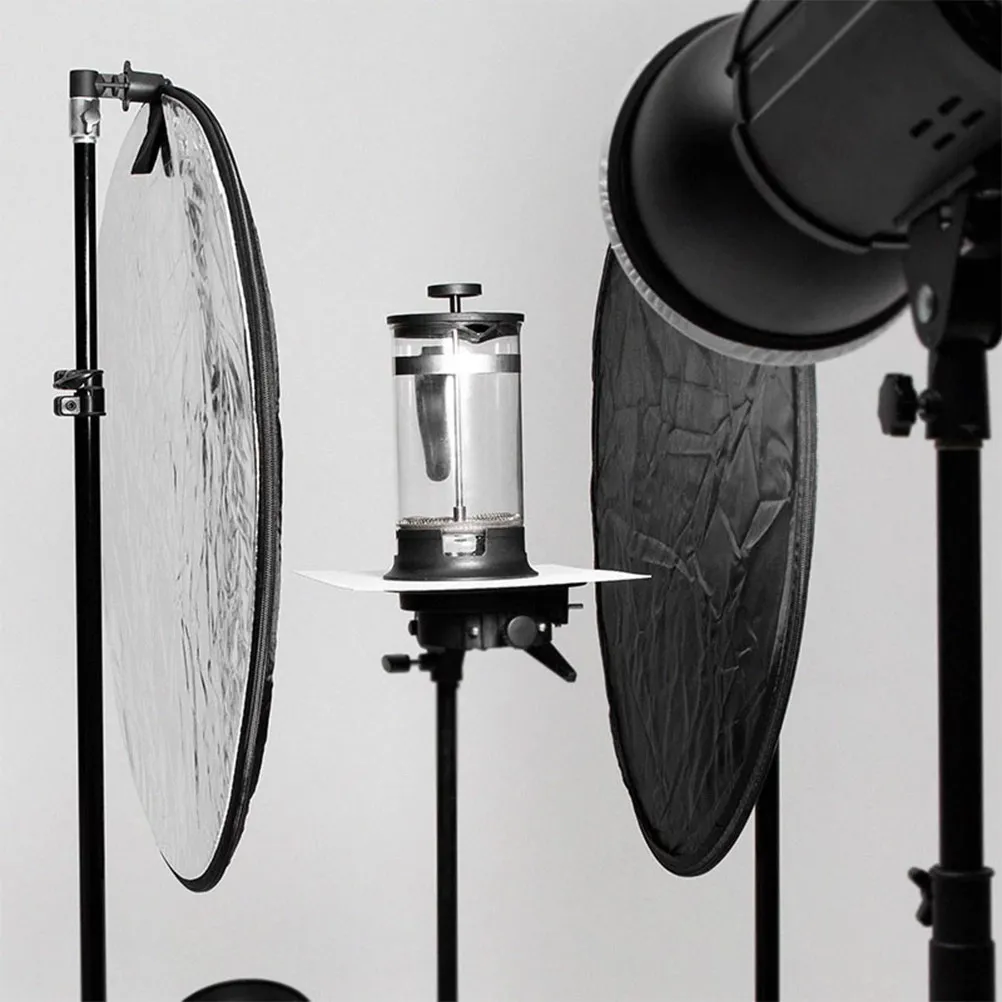 2 in 1 접이식 사진 반사판 견고한 나일론 접이식 디스크 휴대용 사진 비디오 조명 반사판 액세서리