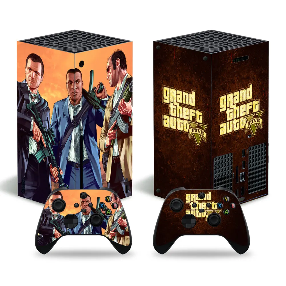 Cover Per Decalcomanie Adesiva In Pelle Stile Gta Per Console Xbox Series X E 2 Controller Xbox Series X Skin Sticker Viny