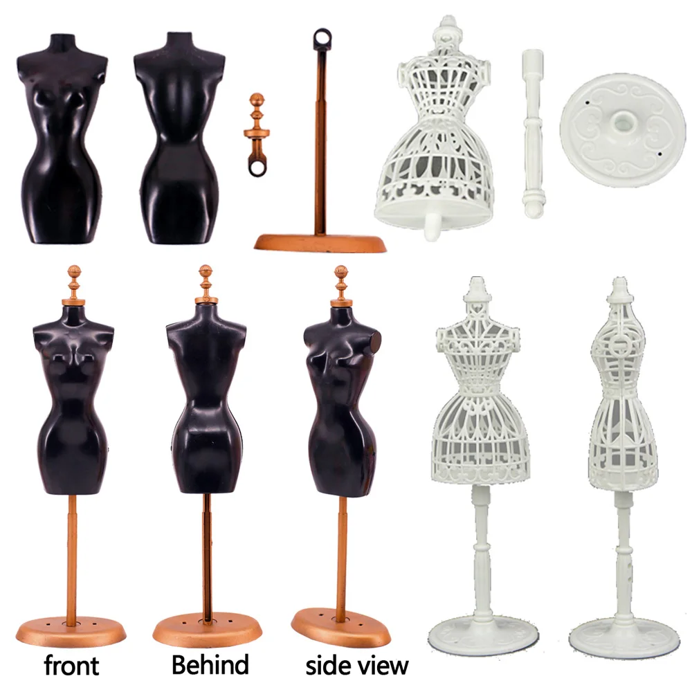 Display Mannequin Holder Dress Clothes Gown Model Stand For  Barbies Doll House 1/6 Dolls Accessories Girls Gift dolls display stand clothes hangers dress model for dressing display