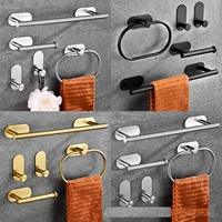 อุปกรณ์ห้องน้ำชุดที่ใส่กระดาษชำระอุปกรณ์ห้องน้ำกาวตนเองแถบผ้าสแตนเลสห้องน้ำห้องครัวห้องน้ำ 2