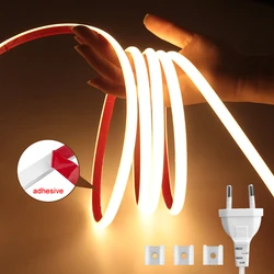 High Quality 220V COB LED Strip Adhesive 10m 20m 30m 50m Super Bright 288LEDs/m Flexible Indoor Outdoor Lamp Waterproof LED Tape
