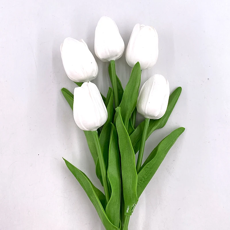 Artificial Tulip for Wedding Bouquets, Real Touch PU Tulip, Bridal Flower Supplies, Home and Office Decor, 1 PC, 5 PCs, 10PCs