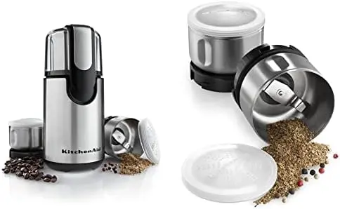 

Coffee and Spice Grinder Combo Pack - Onyx Black & Bcgsga Spice Grinder Accessory Kit, Stainless Steel Portable toilet elderly t