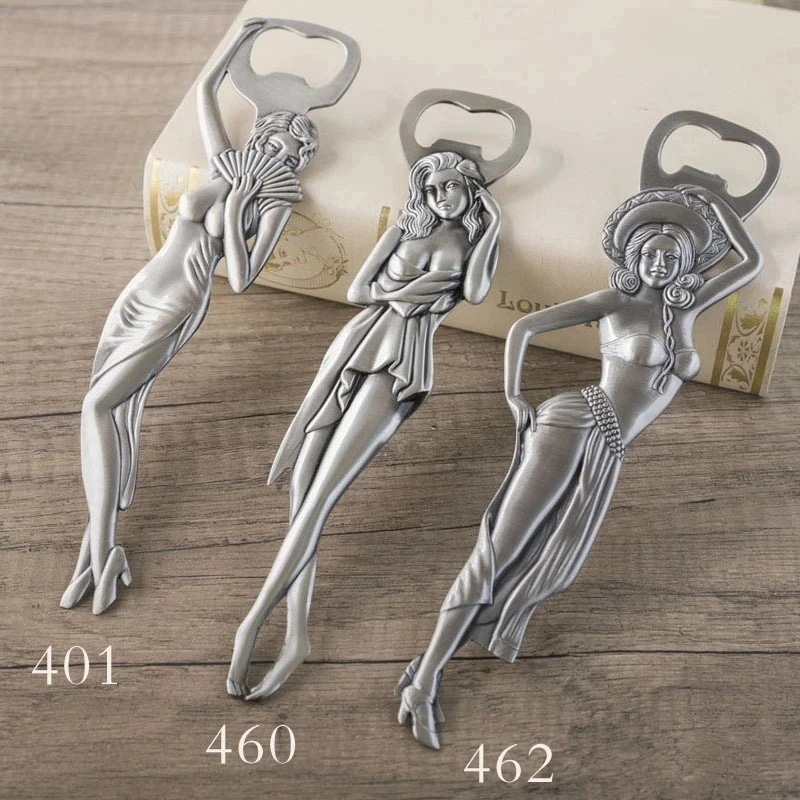

Nude Zinc Alloy Beer Bottle Opener Creative Metal Beauty Women Bottle Opener Kitchen Bar Tools Accessories Gift for Boyfriend