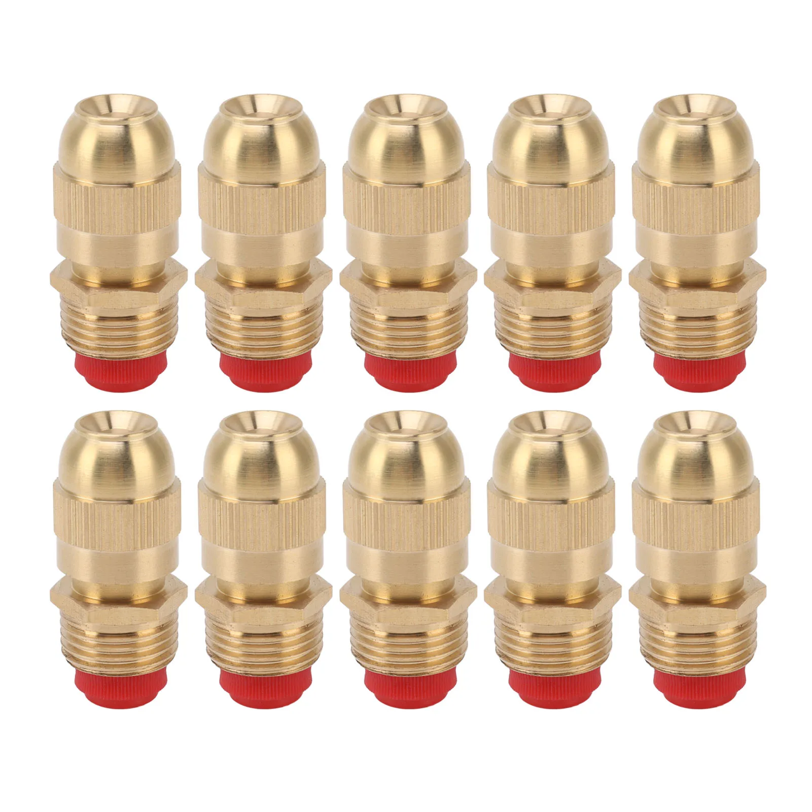 

10Pcs Copper Sprinkler Nozzles G1/2 Male Thread Garden Irrigation Watering Spray Head Adjustable Watering Sprayer Nozzle