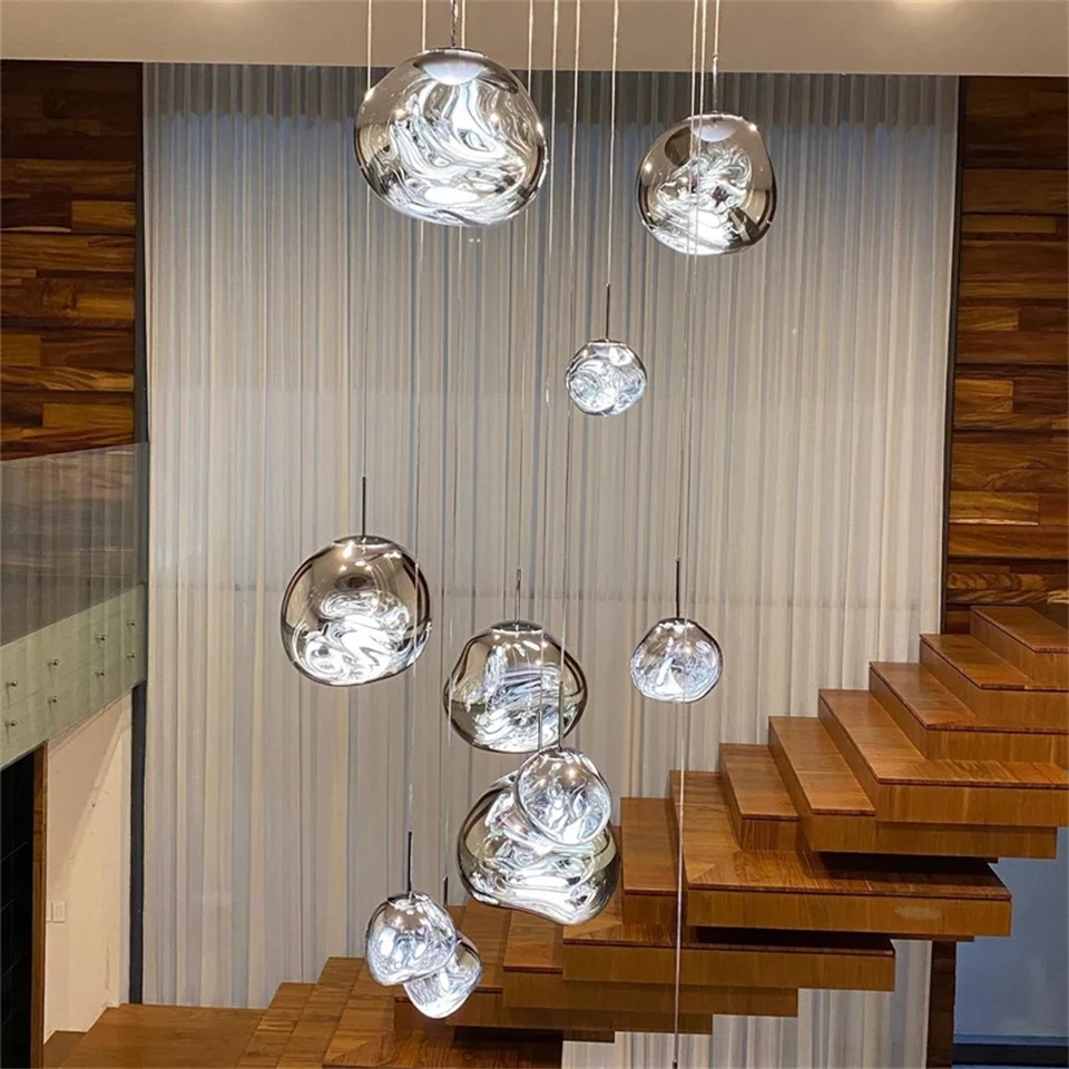 Nordic LED PVC Pendant Light Lava Home Decoration Bedroom Living Room Pendant Lamp Dining Room Hanging Lamp Indoor Lighting 3