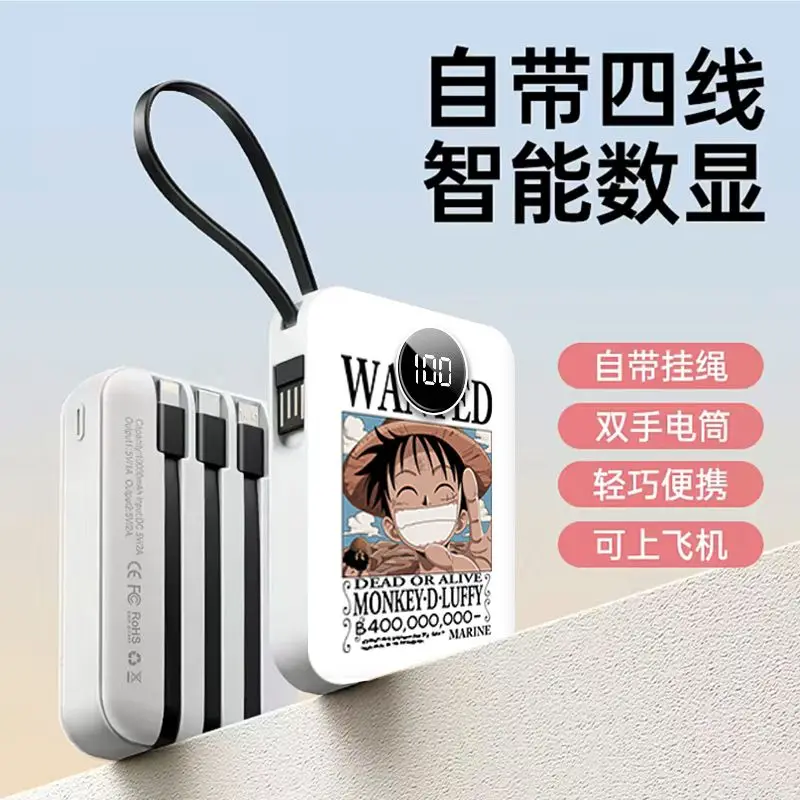 One Piece Anime Power Bank 20000Mah Large Capacity Fast Load