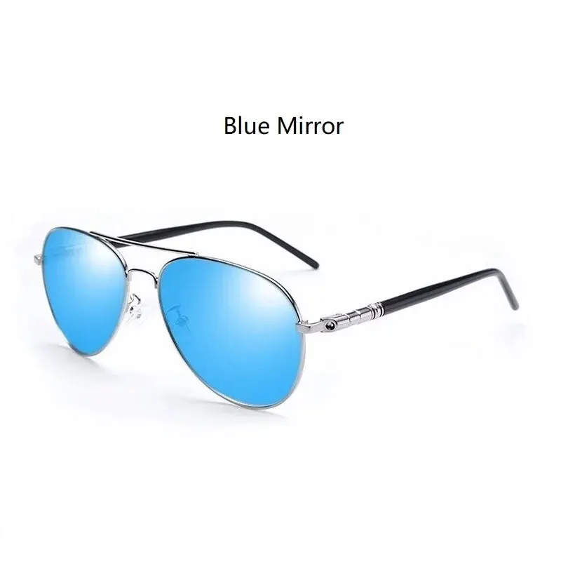 Luxury Aviator Polarized Sunglasses - Unisex Designer Metal Eyewear with UV400 Protection