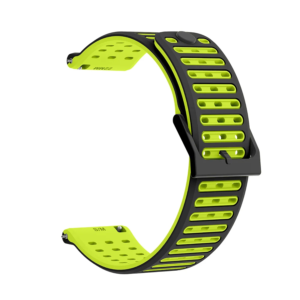 Breathable 22mm Sport Wrist Strap - Soft Silicone Band
