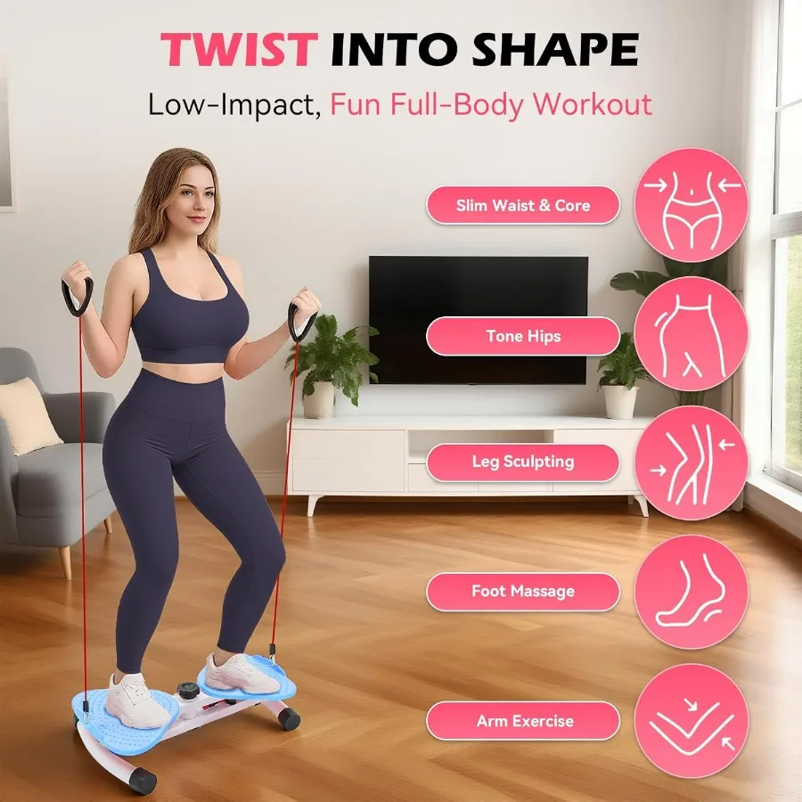 Waist Twisting Machine, Ab Twister for Home Workout, Twister Board for Exercise, Full Body Slimming & Core Training, Twist Machi
